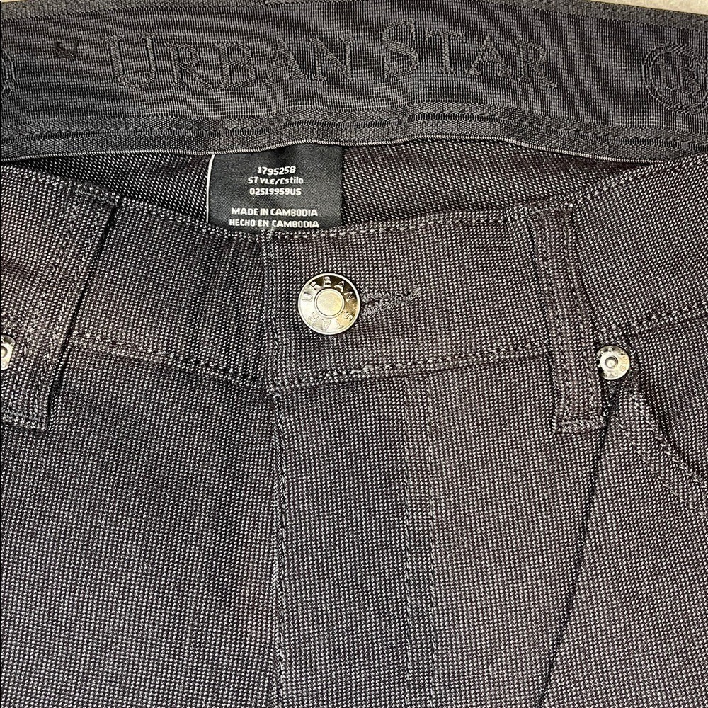 Urban‎ Star Mens Stretch Pants 32x32 Black Textured Straight Leg 02519959US
